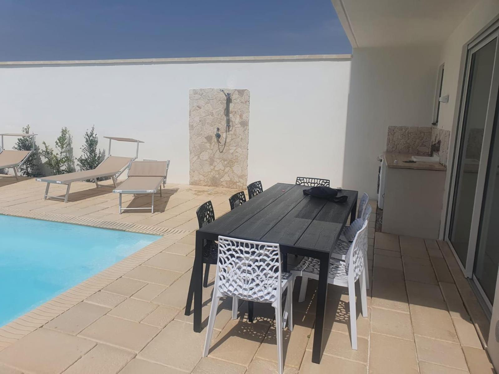 Villa Tre Cuori Con Piscina Privata Torre Lapillo - Villaggio Boncore Exterior foto